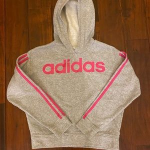 ADIDAS KIDS Hoodie Sweatshirt Girls Size 10/12